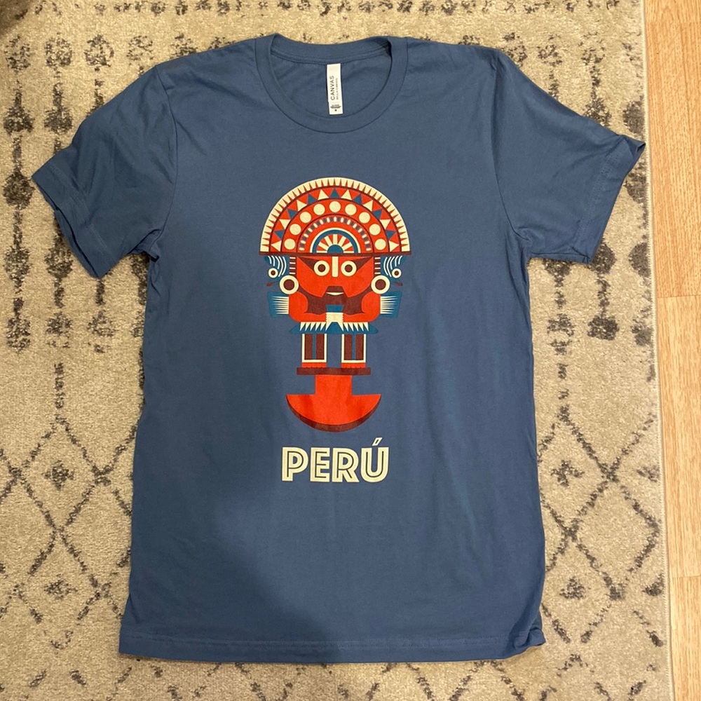 Men’s t-shirt Blue new nevertheless worn or washed Peru